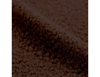 Bouclé Teddy Stof – Chocoladebruin