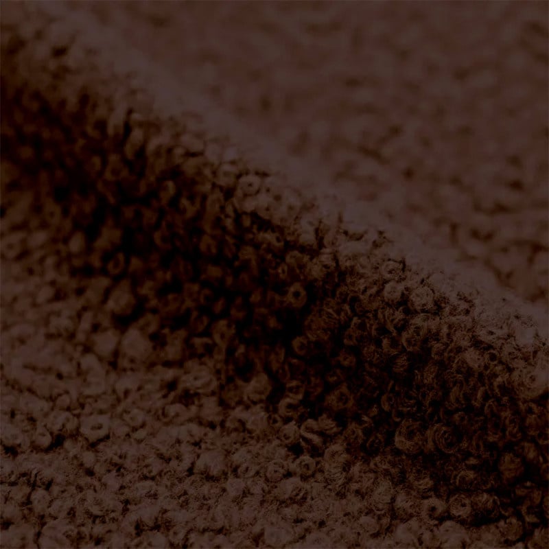 Bouclé Teddy Stof Chocoladebruin – Heerlijk Zacht en Warm