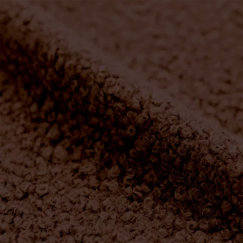 Bouclé Teddy Stof Chocoladebruin – Heerlijk Zacht en Warm