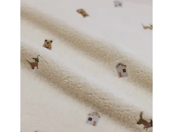 Teddy Stof Geborduurd - Bos Dieren