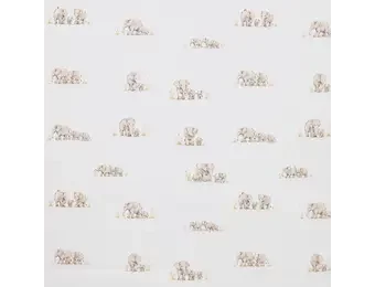 Poplin Katoen Digitale Print - Familie Olifant