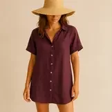 Fijne Linnen Stof Bordeaux – Stone Washed & Natuurlijk