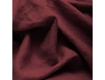 Fijne Linnen Stof (Stone Washed) Bordeaux
