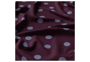 Viscose Stof Stippen Peyton – Aubergine/Denim