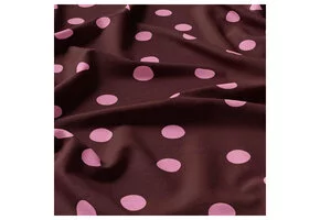 Viscose Stof Stippen Peyton – Bordeaux/Rose