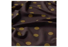Viscose Stof Stippen Peyton – Donkerbruin/Olijf