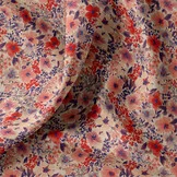 Katoen Stof Bloemen Giada Rood/Blauw | Stoffen Online