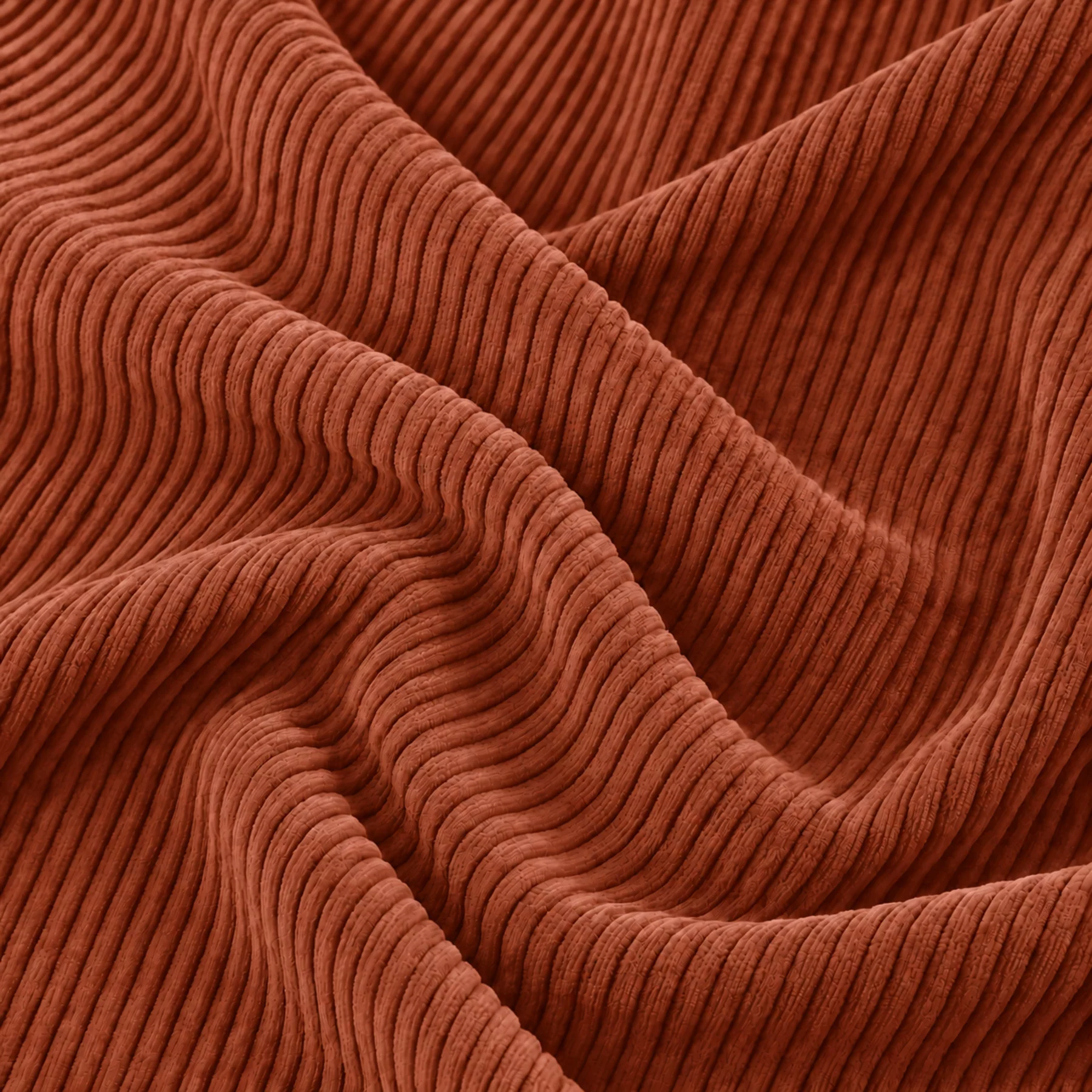Corduroy Stof Katoen Roestbruin – Voor Kleding & Interieur