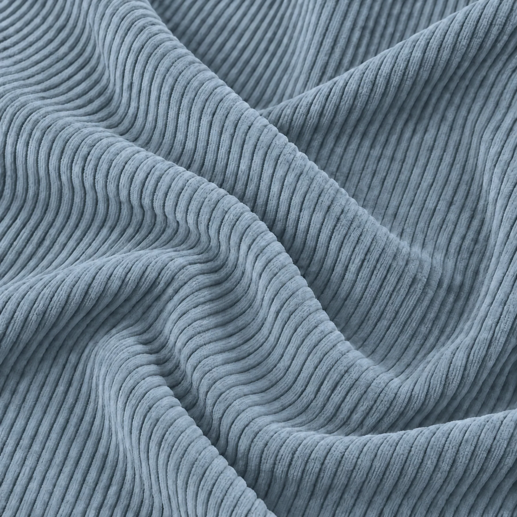 Corduroy Stof Katoen Denimblauw – Voor Kleding & Interieur