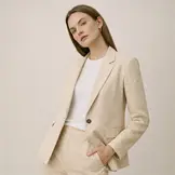 Linnen Stof Zand Beige – Enzymgewassen voor Mode & Interieur