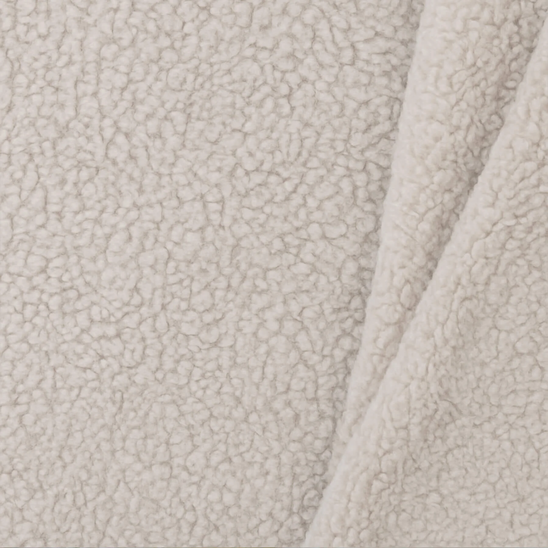 Katoenen Teddy Stof Zand Beige – Zacht, Donzig & Veelzijdig