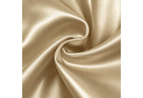 Satijn Stof Champagne Beige