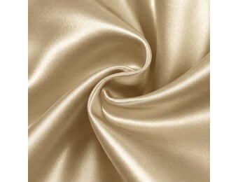 Satijn Stof Champagne Beige