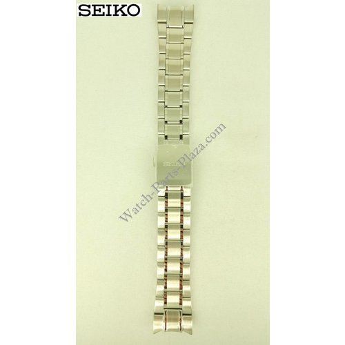 Seiko Pulsera de acero para Seiko Sportura 21mm 7T62-0KV0
