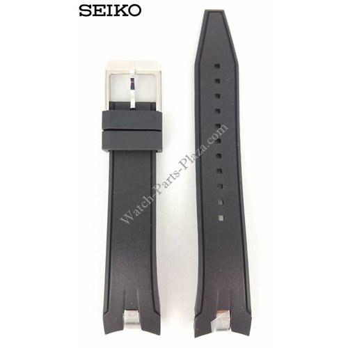 Seiko Horlogeband Seiko Sportura SNAE87 zwart 7T62-0LC0 21mm