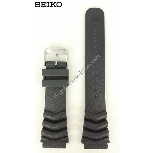 Seiko Seiko Horlogeband SRP497K1, SRP639K1 & SKZ327K1 Zwart Rubber Z22 mm R002031J0