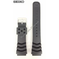 Seiko SRP497, SRP639 & SKZ327 Horlogeband Zwart Rubber