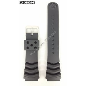 Seiko Seiko SRP497, SRP639 & SKZ327 Horlogeband Zwart Rubber