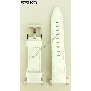 Seiko Seiko SND857P1 Banda de reloj 7T92 0GY0 blanco 20 mm