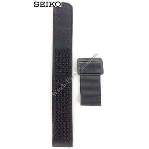 Seiko Seiko AL21A Horlogeband Zwart 22mm S229-5000