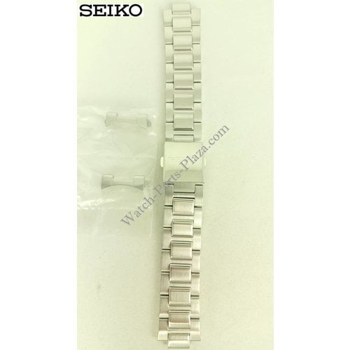 Seiko Horlogeband staal voor Seiko 5M62-0CM0 Kinetic 20 mm