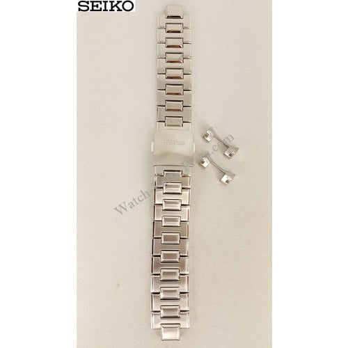 Seiko Pulsera de acero Seiko SNP001 7D48-0AA0 Banda de reloj 20mm