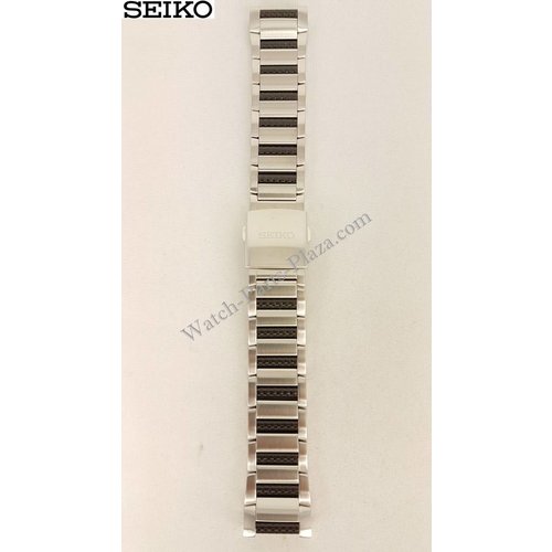 Seiko Pulsera de acero Seiko 9T82 Pulsera de reloj SLQ021 SLQ023