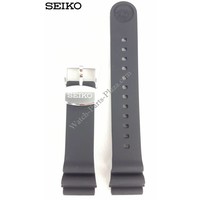 SEIKO Turtle Horlogeband Zwart Rubber 22mm SRP777