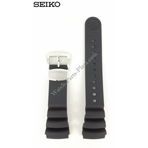 Seiko SEIKO Prospex Horlogeband Zwart Rubber 24mm SUN019