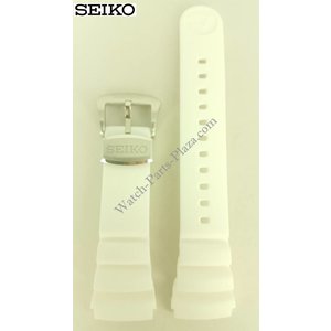Seiko SEIKO Prospex Horlogeband Wit Rubber 24mm SUN043