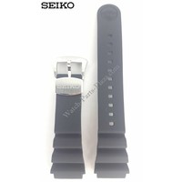 SEIKO Baby Tuna Horlogeband Zwart Rubber 22mm