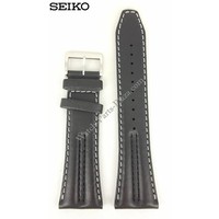 SEIKO SNAB03 Horlogeband 7T62-0HF0 Zwart Leer 26 mm