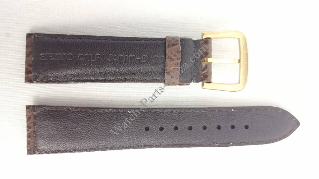 Seiko 5Y23 brown strap - WatchPlaza