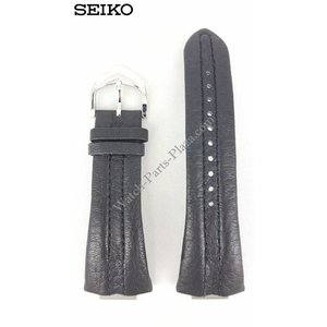 Seiko Seiko Arctura SNP011 Horlogeband 7D46-0AA0 zwart lederen band