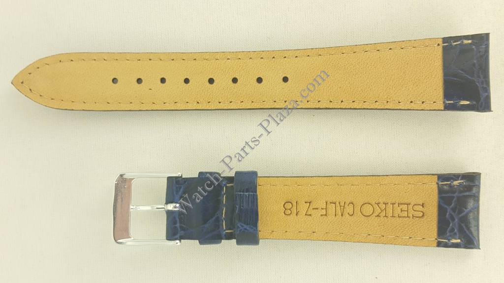 Seiko SDW633 blue leather strap - WatchPlaza