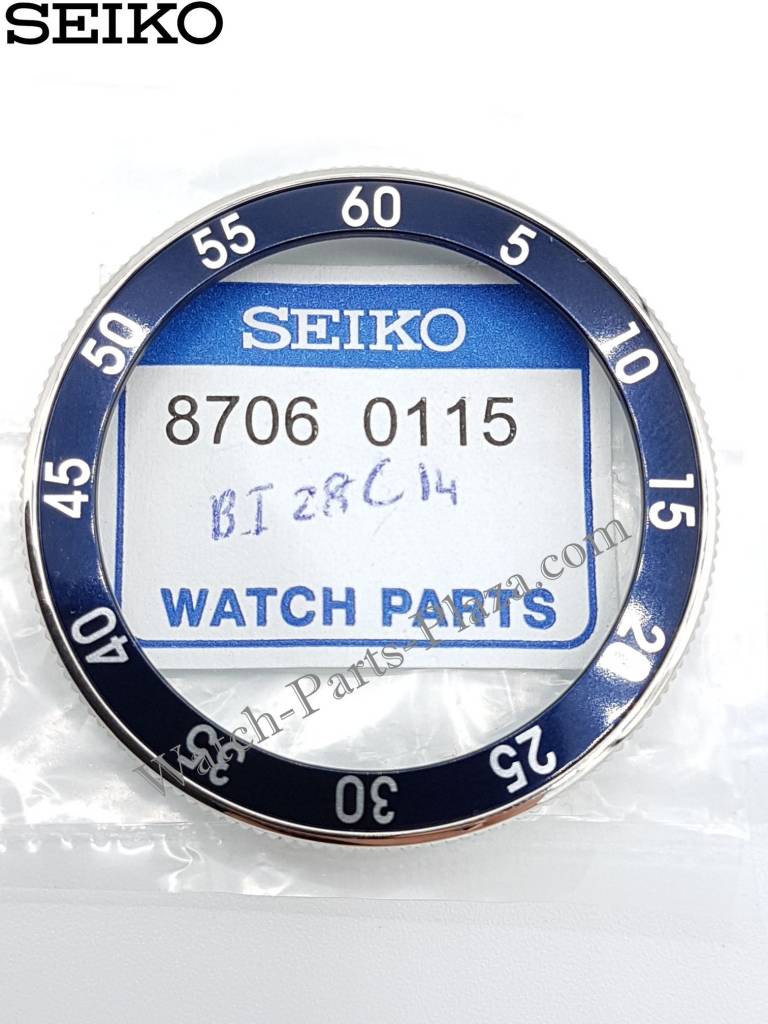 Seiko SKZ209 bezel Landshark blue - WatchPlaza