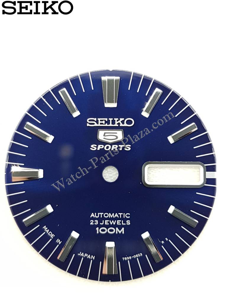 banjo skraber fordampning Seiko SNZH53J1 dial blue 5 Sports - WatchPlaza