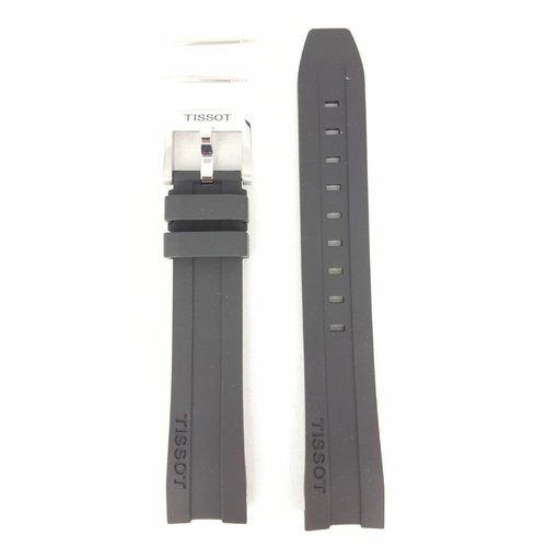 Tissot Tissot PRC200 - T055417A Horlogeband Zwart Siliconen 19 mm