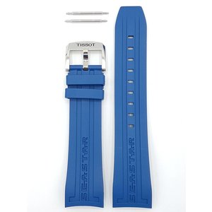 Tissot Tissot T066427A Seastar 1000 Pulseira De Relógio Azul Silicone 23 mm