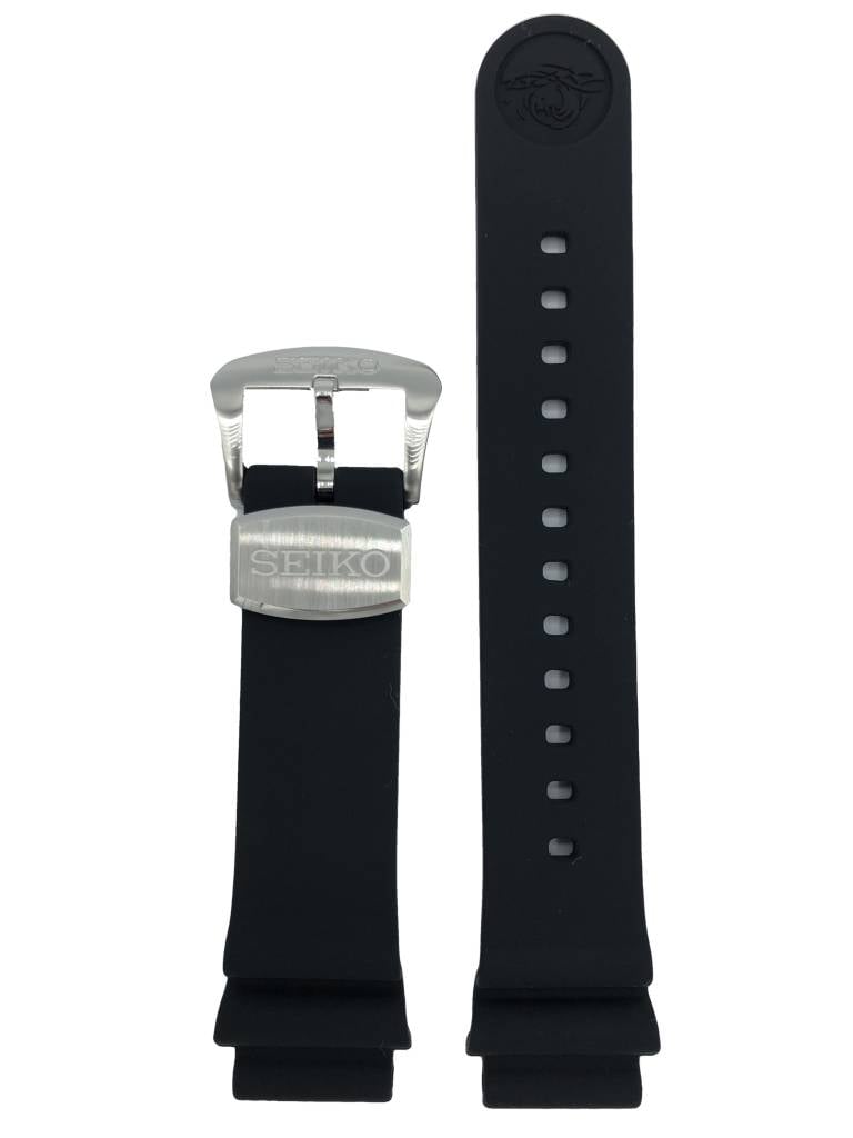 Seiko SLA019 / SPB079 original black strap 20mm - WatchPlaza