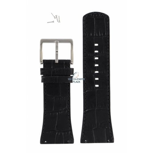DKNY DKNY NY-3369 Watch Band Black Leather 30 mm