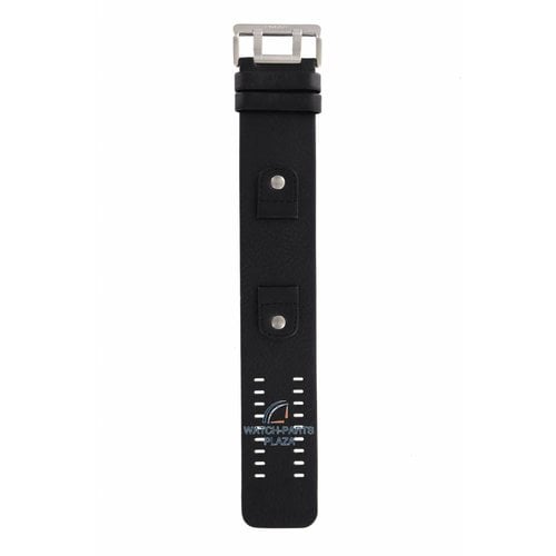 Fossil Fossil JR-8200 Watch Band Black Leather 20 mm