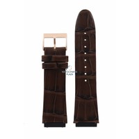 Guess Rigor W0040G3 Watch Band Brown Leather Strap 22 mm