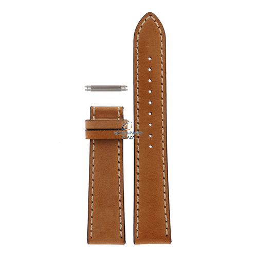 Armani Armani AR-5324 watch band brown leather 20 mm without clasp