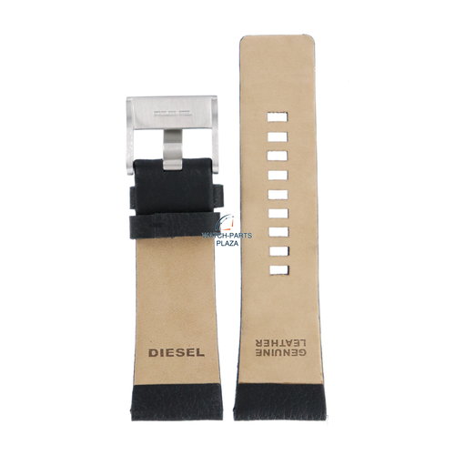 Diesel Horlogeband Diesel DZ1258 zwarte lederen band 28 mm origineel