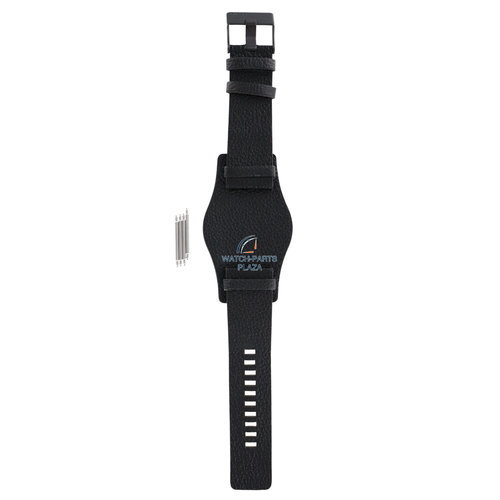 Diesel Horlogeband Diesel DZ1310 zwarte ronde manchet lederen band 26mm origineel