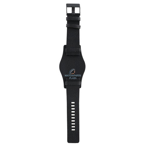 Diesel Horlogeband Diesel DZ1310 zwarte ronde manchet lederen band 26mm origineel
