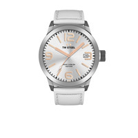 TW-Steel TWMC44 watch with white leather strap