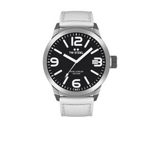 TW-Steel TW Steel TWMC45 watch with white leather strap