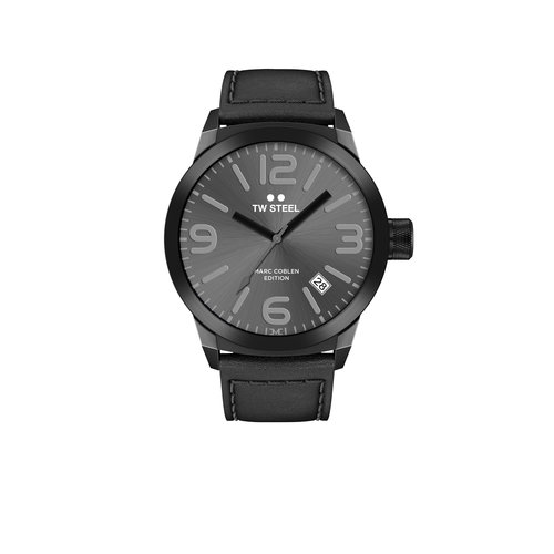 TW-Steel TW-Steel MC Edition TWMC8 black wrist watch men & leather strap original 42mm